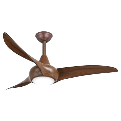 MINKA-AIRE Minka-Aire F845-DK Light Wave 44" Ceiling Fan with LED Ligh — Build quality and design details up close