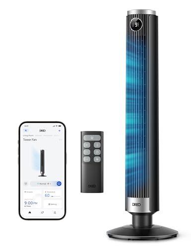 DREO DREO Smart Tower Fan for Bedroom, 40”-45” Adjustable Height, 20dB — Build quality and design details up close
