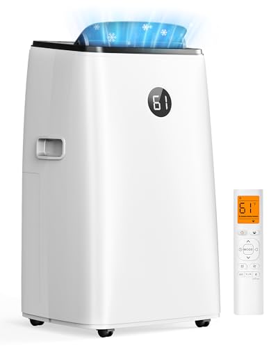 AGTANA 16000 BTU Inverter Portable Air Conditioners, Dual Hose Portable AC Unit for Rooms up to 800 Sq. Ft., 42dB Quiet Sleep Mode, 3-in-1 Self-Evaporating AC Units with Fan & Dehumidifier, Window Kit
