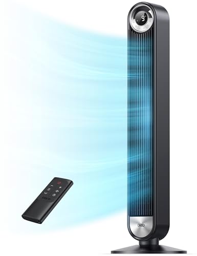 DREO DREO Tower Fan for Bedroom, Upgraded DC 28ft/s Velocity, 20dB Qui — Design and materials in detail