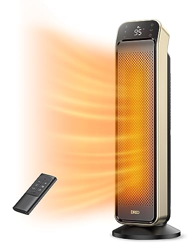 DREO Space Heater Indoor, 25" 11.5ft/s Fast Portable Room Heater with — Build quality and design details up close
