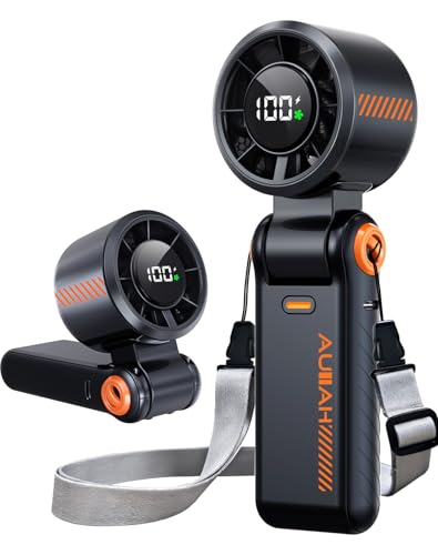 AUIIAH AUIIAH Portable Handheld Turbo Fan - 5 Speed Mini Personal Fan — Controls and everyday operation