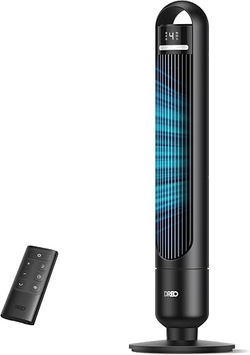 DREO Tower Fan for Bedroom, 90° Oscillating Standing Fans for Room wit — Key specifications at a glance