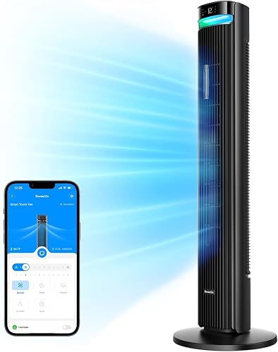 GoveeLife 42'' Tower Fan for Bedroom, Smart Floor Fans with 150° Adjus — Our recommended configuration for best results