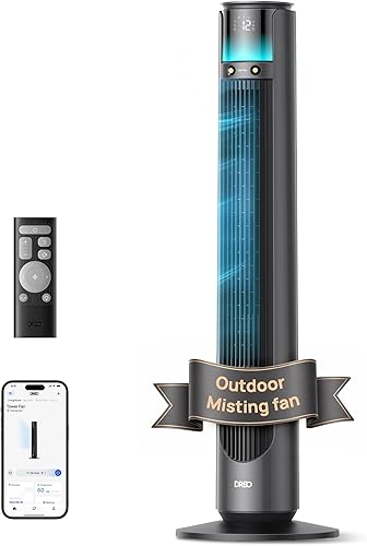 DREO TurboCool Outdoor Misting Fan 711AS, 33 ft/s High Velocity, 12 Sp — Durability testing under extreme conditions