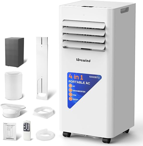 Lovewind 10000 BTU Portable Air Conditioner,4-in-1 Room AC Unit for Be — Our recommended configuration for best results