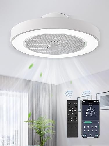 LEDIARY 20 Inch Low Profile Ceiling Fan With Light, Led Bladeless Ceil — Side-by-side comparison of top picks in this category