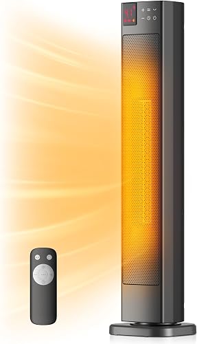PELONIS 30” Ceramic Tower Space Heater with Adjustable Thermostat for — Our recommended configuration for best results