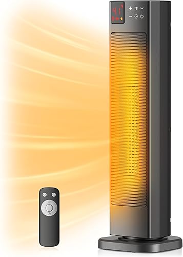 PELONIS Oscillating Ceramic Tower Indoor Space Heater for Home with Os — Real-world performance testing in action