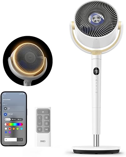 DREO Smart Fan for Bedroom, 120° +120° Omni-Directional Oscillating Fa — Real-world performance testing in action