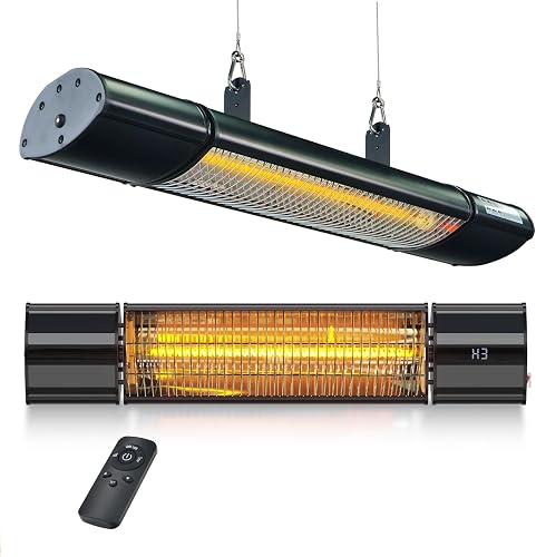 Hanging Patio Heater, Outdoor Electric Heater, Wall Mounted & Ceiling — Our recommended configuration for best results