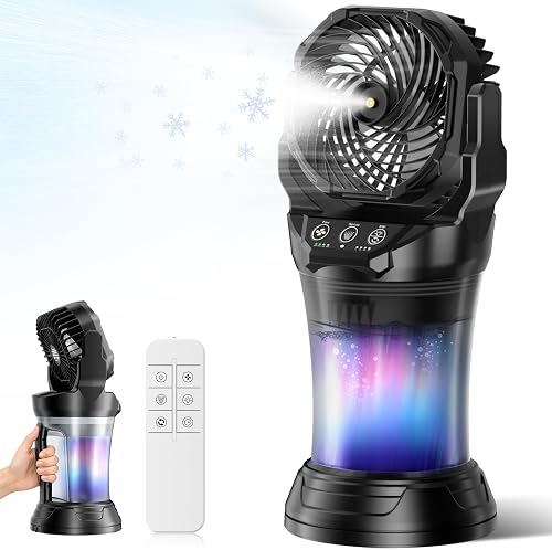 Ocikry Misting Fans for Outside, Portable Mister Fan with 30000mAh Bat — Real-world performance testing in action