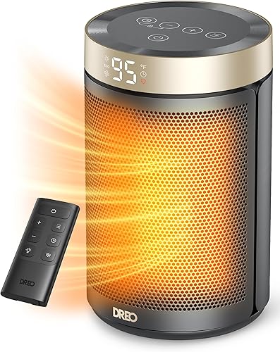 DREO Space Heater, Portable Electric Heaters for Indoor Use with Therm — Build quality and design details up close