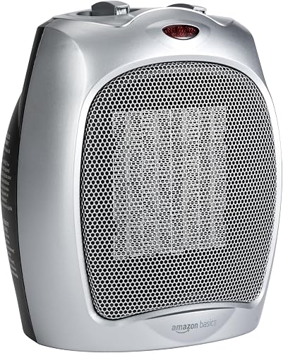 Amazon Basics Ceramic Space Heater, Portable Indoor Heating Solution, — Design and materials in detail