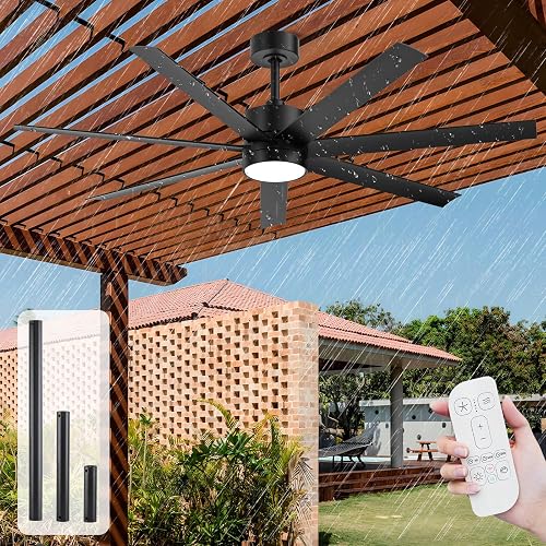 All Weather Wet-Rated Outdoor Ceiling Fan with Lights Waterproof for P — Our recommended configuration for best results